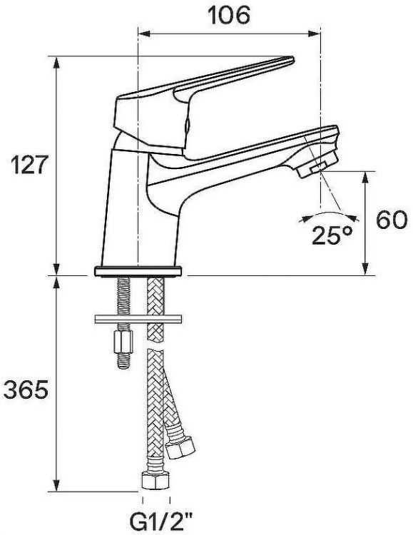Смеситель для раковины Santek Венга WH5A02003C001 Хром Смеситель для раковины Santek Венга WH5A02003C001 Хром