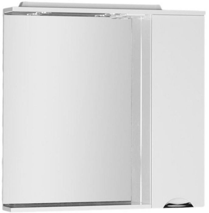 Зеркало со шкафом Aquanet Гретта 90 R 173993 с подсветкой Венге Белое