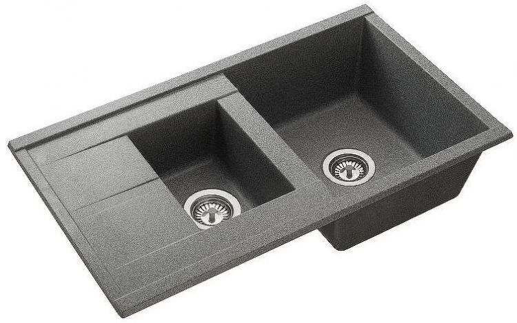 Кухонная мойка Aquaton Делия 87 1A716232DE230 Серая Кухонная мойка Aquaton Делия 87 1A716232DE230 Серая