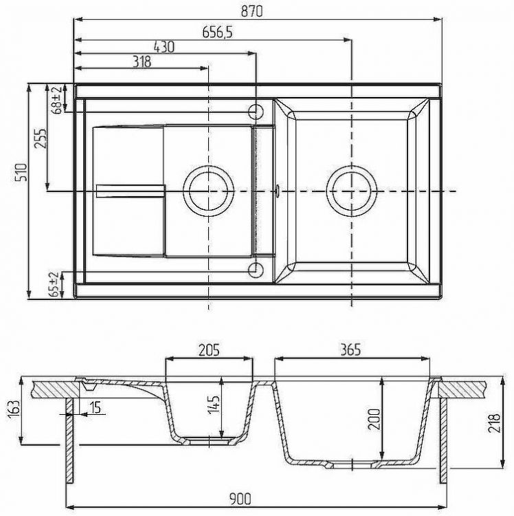 Кухонная мойка Aquaton Делия 87 1A716232DE230 Серая Кухонная мойка Aquaton Делия 87 1A716232DE230 Серая