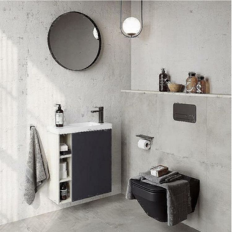 Корпус тумбы под раковину Aqwella Alba 60 R ALB0106RLS подвесной Камень натуральный