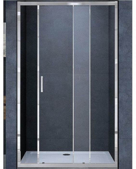 Душевая дверь Vincea Alpha 120 VDS-3AL120CL профиль Хром стекло прозрачное