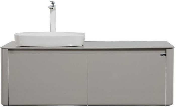 Тумба с раковиной Black&White Universe U915.1200 L 120 L 9151200L подвесная Glossy light grey
