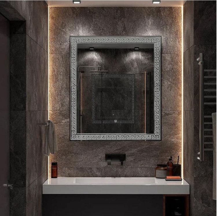 Зеркало Континент Apollo 800х900 ЗЛП1033 с подсветкой с сенсорным выключателем