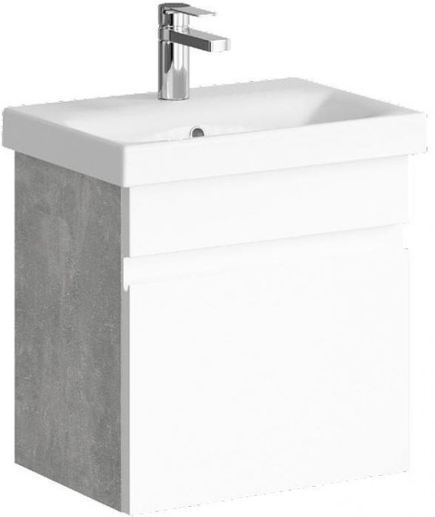 Тумба под раковину Aqwella Smart 50 SRT0105BS подвесная Бетон светлый Тумба под раковину Aqwella Smart 50 SRT0105BS подвесная Бетон светлый
