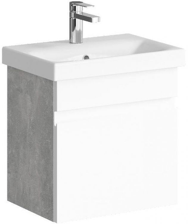 Тумба под раковину Aqwella Smart 50 SRT0105BS подвесная Бетон светлый Тумба под раковину Aqwella Smart 50 SRT0105BS подвесная Бетон светлый
