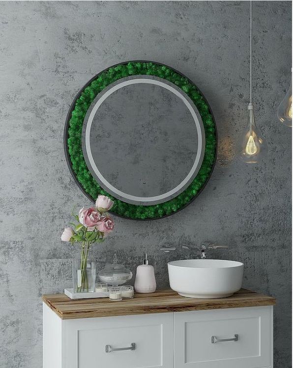 Зеркало Континент Forest 800 ЗЛП302 с подсветкой с бесконтактным выключателем