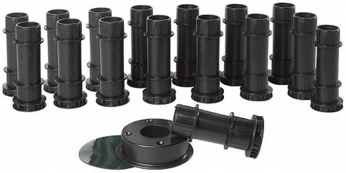 Ножки для душевого поддона Jacob Delafon Flight Pure E62753-00 Черные