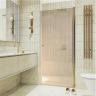 Душевая дверь Maybah Glass MGD-810-3 900x1980 на монопетле Золото стекло бронзовое