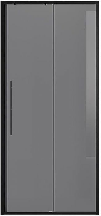 Душевая дверь Niagara Nova 100 NG-85-10TB профиль Черный матовый стекло тонированное