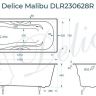 Чугунная ванна Delice Malibu 140х75 DLR230628R с отверстиями под ручки без антискользящего покрытия Чугунная ванна Delice Malibu 140х75 DLR230628R с отверстиями под ручки без антискользящего покрытия