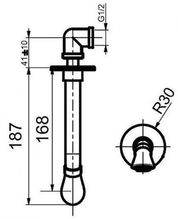 Излив для смесителя Webert Opera AC0983015 Хром Излив для смесителя Webert Opera AC0983015 Хром
