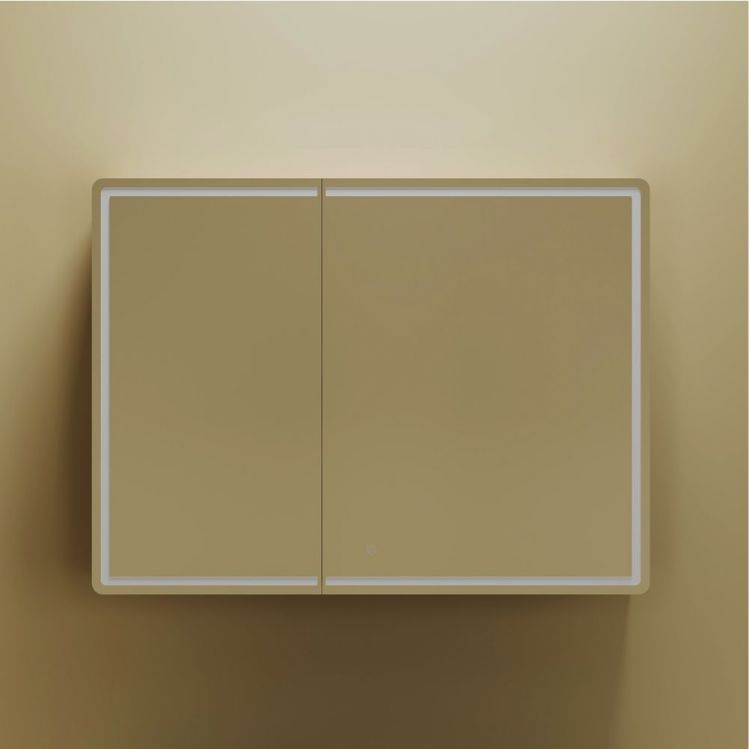 Зеркальный шкаф SANCOS Mirror 990x150х740 мм, с LED подсветкой, MI100ECH