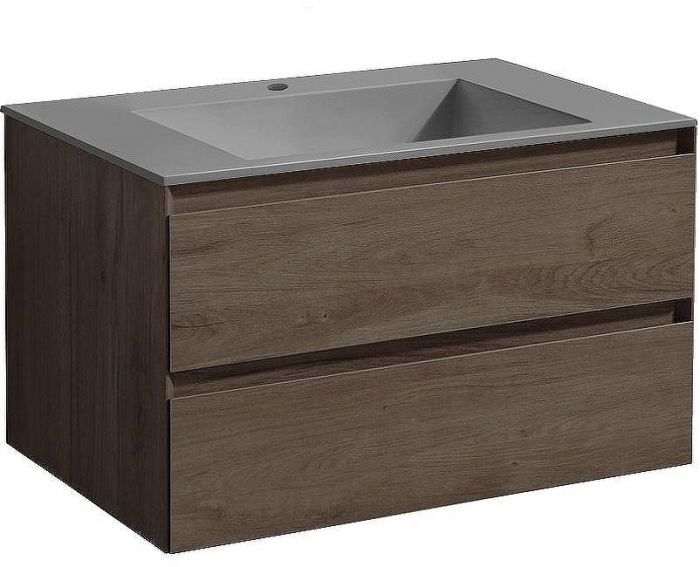Тумба под раковину Vincea Luka 80 VMC-2L800RO подвесная R.Oak