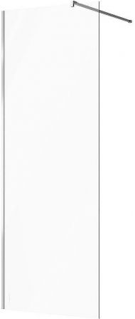 Душевая перегородка STWORKI Берген 80 MV-BE-80-CR профиль Хром глянцевый стекло прозрачное