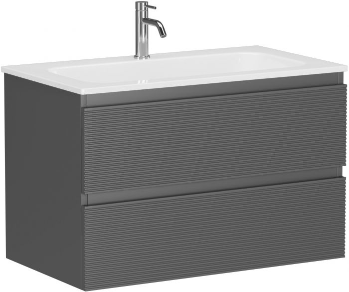 Тумба подвесная SANCOS под раковину Folk, Grey soft 790х445х500, FL80GS