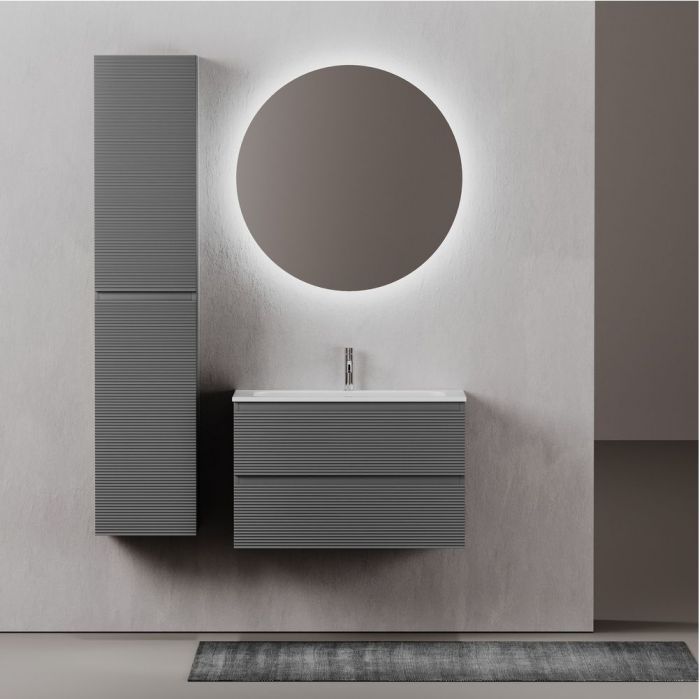 Тумба подвесная SANCOS под раковину Folk, Grey soft 790х445х500, FL80GS