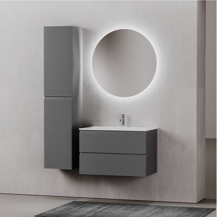 Тумба подвесная SANCOS под раковину Folk, Grey soft 790х445х500, FL80GS