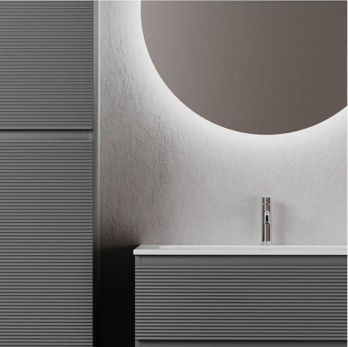 Тумба подвесная SANCOS под раковину Folk, Grey soft 790х445х500, FL80GS