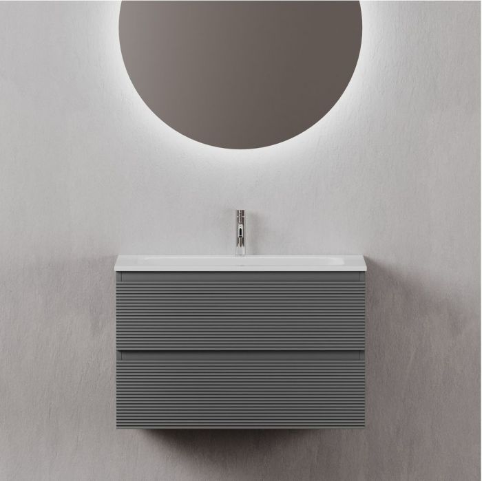 Тумба подвесная SANCOS под раковину Folk, Grey soft 790х445х500, FL80GS