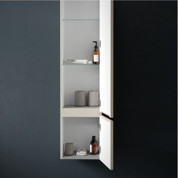 Шкаф-пенал SANCOS Very подвесной правый, Beige Soft 350х300х1600, PVR35RCE