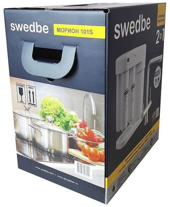 Смеситель для кухни Swedbe Selene Plus K8144M с фильтром Нержавеющая сталь