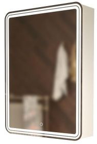 Зеркальный шкаф Mixline Адриана 60 R 547076 с подсветкой цвет Белый