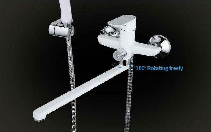 Смеситель для ванны Gappo G48 G2248 универсальный Белый Хром