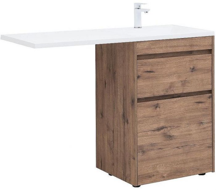 Тумба с раковиной Aquanet Токио 120 R 335588 Дуб веллингтон