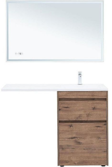 Тумба с раковиной Aquanet Токио 120 R 335588 Дуб веллингтон