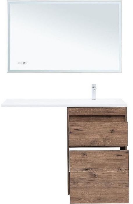 Тумба с раковиной Aquanet Токио 120 R 335588 Дуб веллингтон
