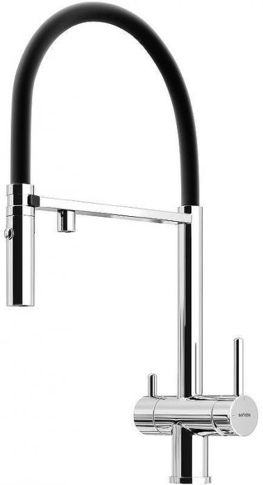 Смеситель для кухни Sancos Imola SC4010CH Хром Черный