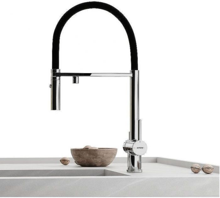 Смеситель для кухни Sancos Imola SC4010CH Хром Черный