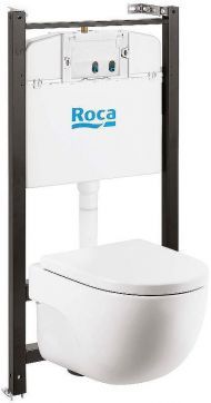 Комплект унитаза с инсталляцией Roca Meridian Rimless 893104990 с сиденьем Микролифт