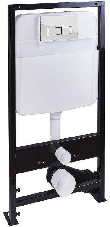 Комплект унитаза с инсталляцией SantiLine SL-5027+SL-01 с сиденьем Микролифт и клавишей смыва Хром Комплект унитаза с инсталляцией SantiLine SL-5027+SL-01 с сиденьем Микролифт и клавишей смыва Хром