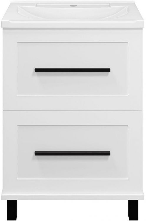 Тумба с раковиной Misty Модерн 60 УТ000024615 Белая матовая