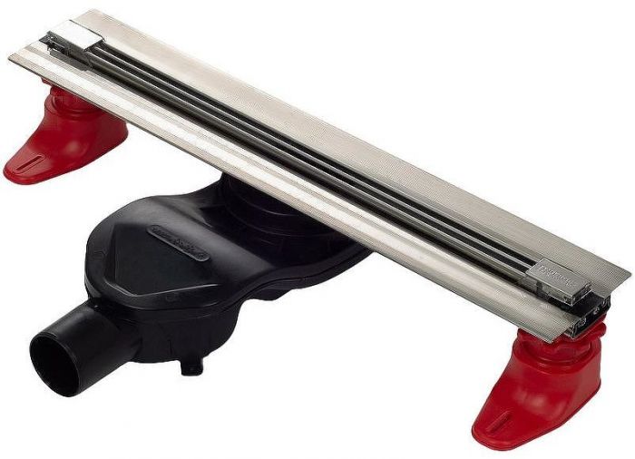 Душевой лоток Berges Super Slim 400 090177 с решеткой Хром матовый