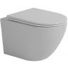 Унитаз Sintesi Evi SIN-TS-EVI-151GM подвесной Серый матовый с сиденьем Микролифт Унитаз Sintesi Evi SIN-TS-EVI-151GM подвесной Серый матовый с сиденьем Микролифт