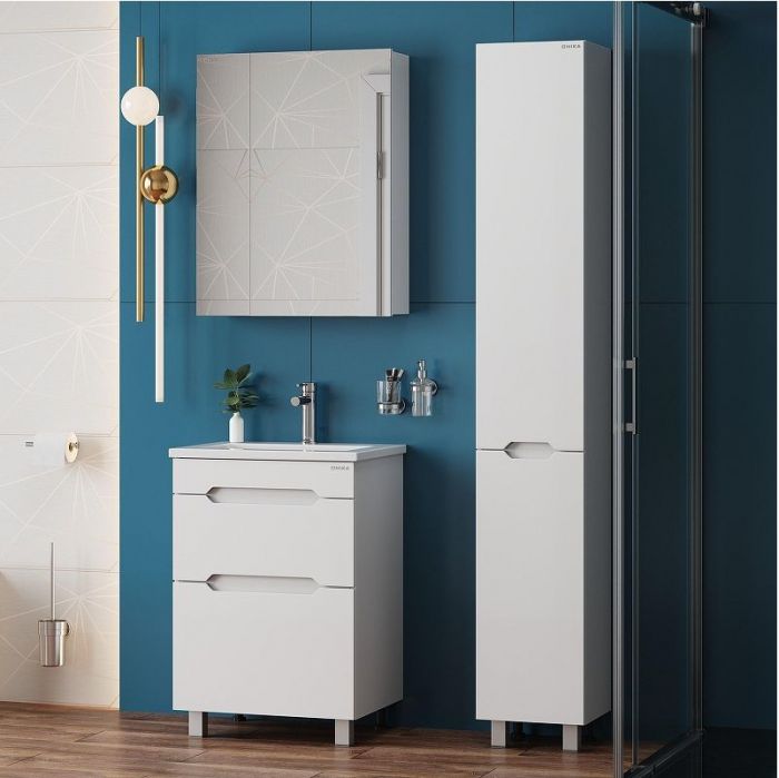 Шкаф пенал Onika Айленд 30 403081 цвет Белый