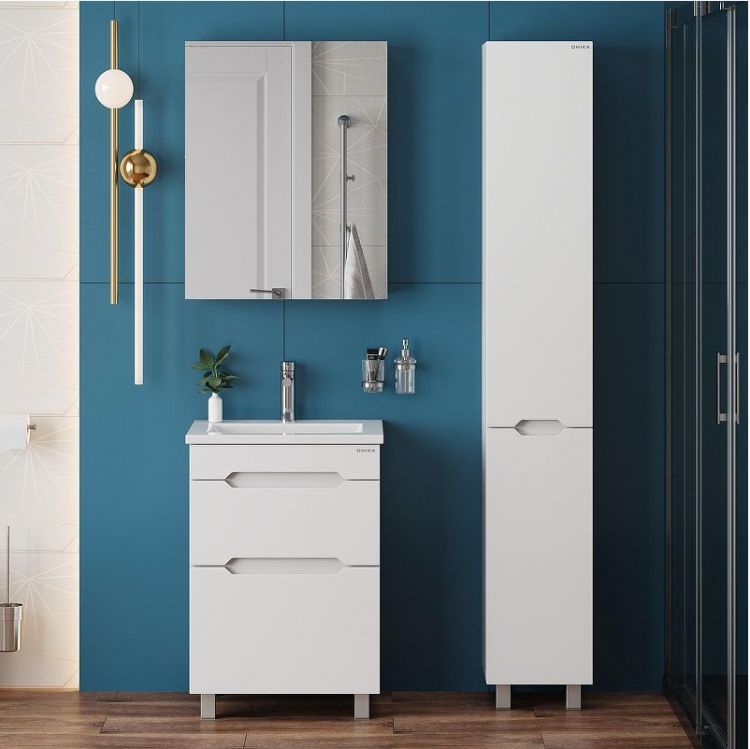 Шкаф пенал Onika Айленд 30 403081 цвет Белый