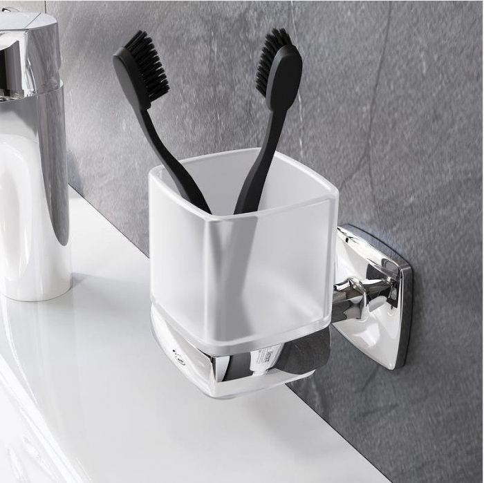 Комплект мебели для ванной AM.PM Gem S 75 BK91GF Белый со смесителем для раковины и аксессуарами