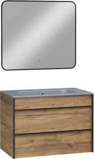 Комплект мебели для ванной STWORKI Гриндстед 80 подвесная цвет Дуб таксония