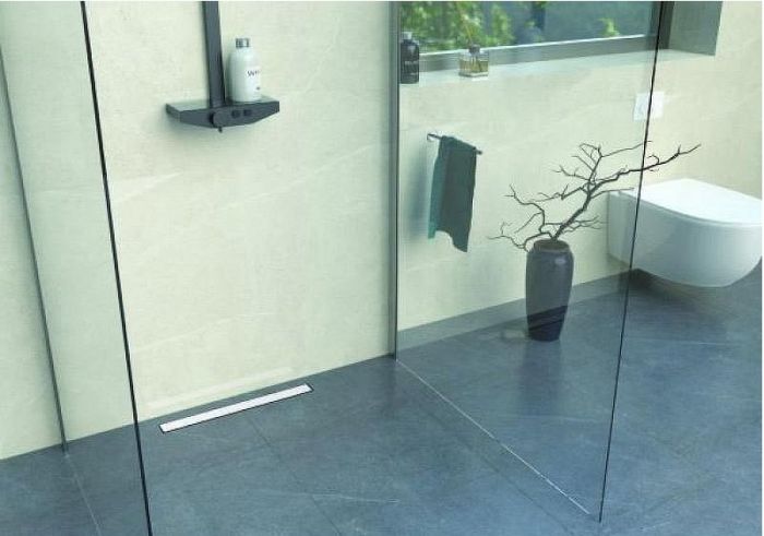 Душевой лоток Bettoserb Frameless Line 65 13701325 с Белой матовой решеткой / под плитку