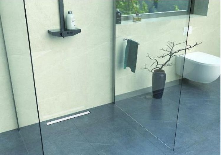 Душевой лоток Bettoserb Frameless Line 65 13701325 с Белой матовой решеткой / под плитку