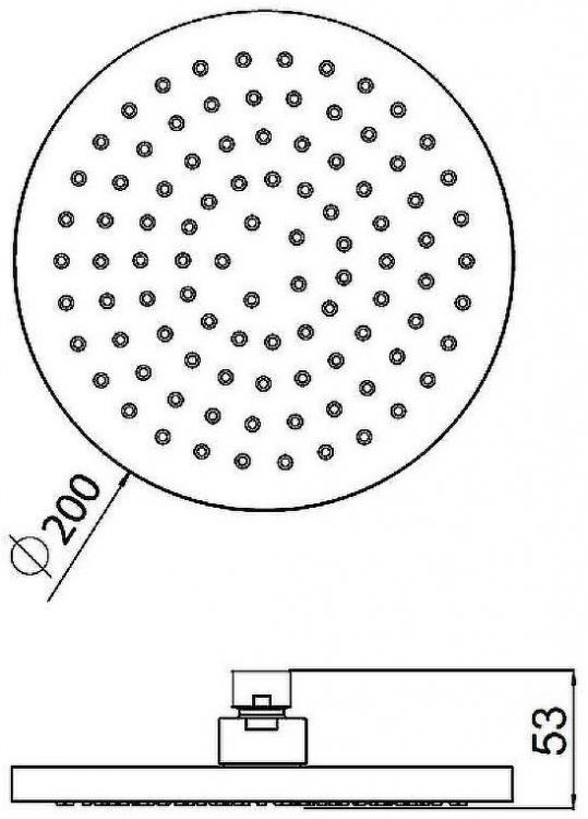 Верхний душ AM.PM Tender F0500400 Хром
