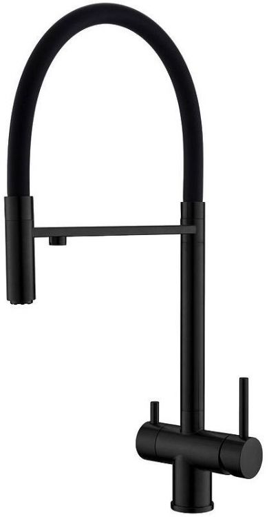 Смеситель для кухни WesnaArt Eko EKO05-160MatBlack Черный матовый