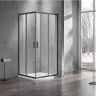 Душевой уголок Azario Milton 900x900 AZ-ND1142 900 Black профиль Черный стекло прозрачное