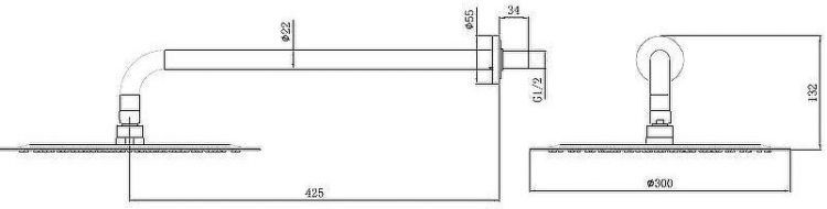 Верхний душ Allen Brau Priority 5.31A17-31 Черный матовый Верхний душ Allen Brau Priority 5.31A17-31 Черный матовый