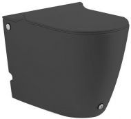 Унитаз SantiLine SL-5030MB приставной цвет Черный матовый с сиденьем Микролифт