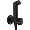 Гигиенический душ со смесителем Hansgrohe Bidette 29232670 Черный матовый
